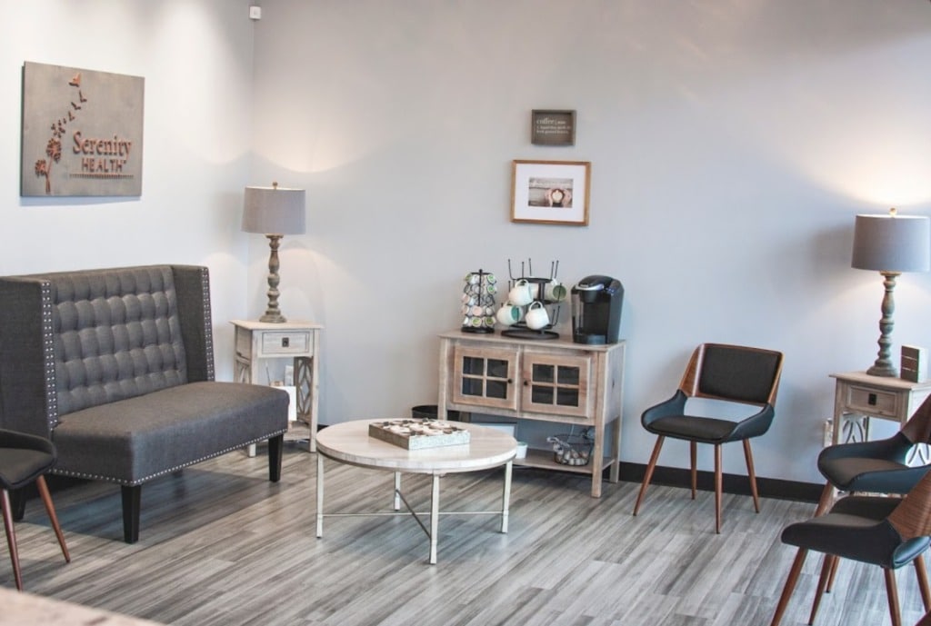Waiting area at Serenity Health in Louisville, Kentucky