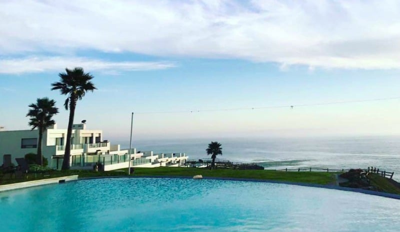 The pool at the Rite Of Passage Mexico in Rosarito Beach, Mexico