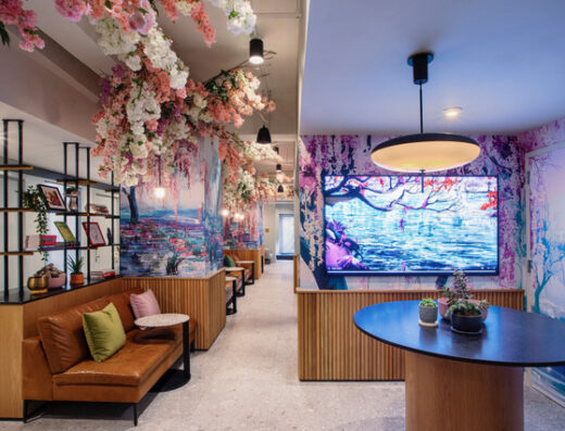 The interior of Nushama Wellness in Manhattan, New York (Midtown)