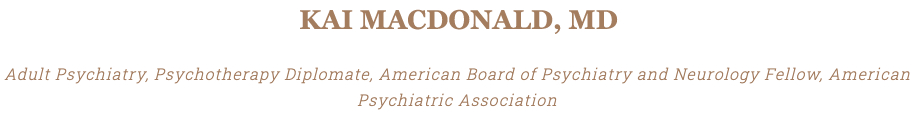 Logo from the Kai MacDonald Ketamine Clinic in San Diego, California