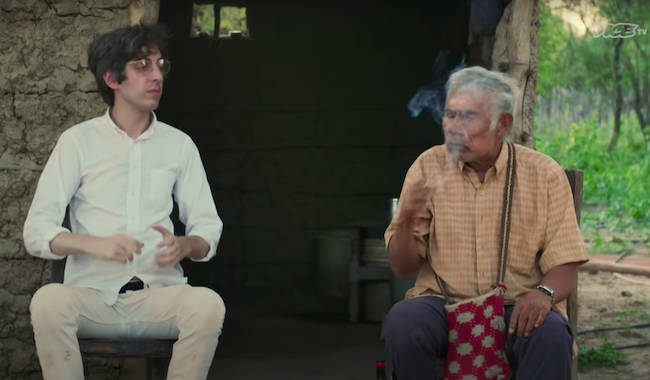 Screenshot of the psychedelic documentary PHARMACOPEIA