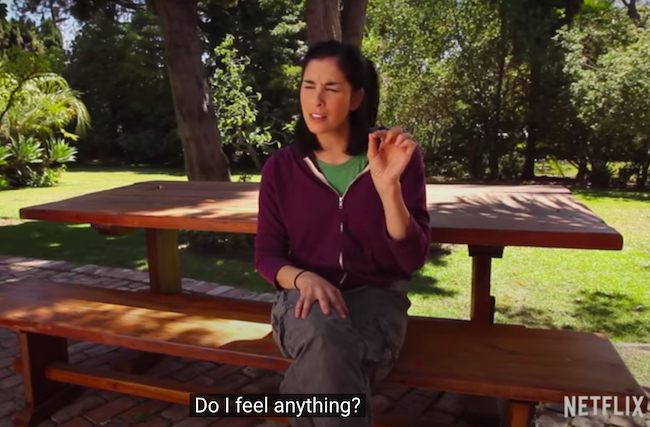 A screenshot from the documentary Have A Good Trip