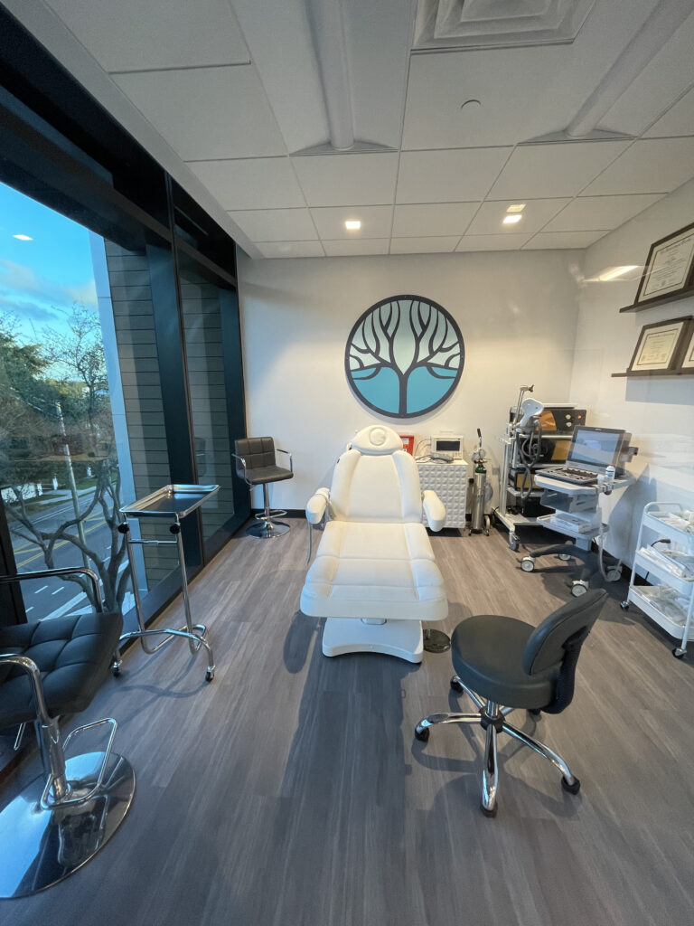The patient room from one of Klee Irwin's Ketamine Health Centers
