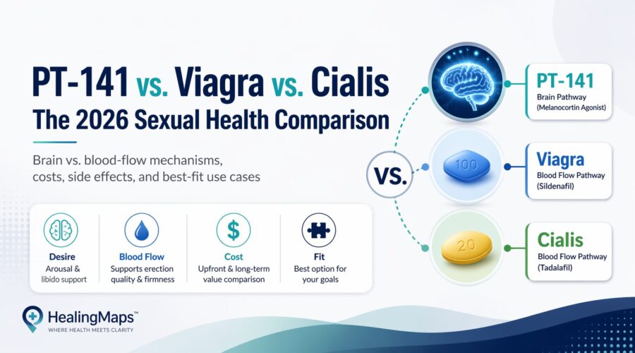 PT-141 vs. Viagra vs. Cialis: The 2026 Sexual Health Comparison