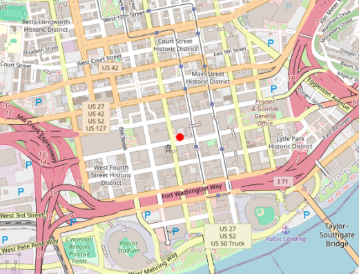 Map of peptide clinic location
