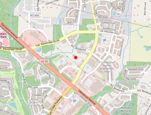 Avance Psychiatry Raleigh NC Map