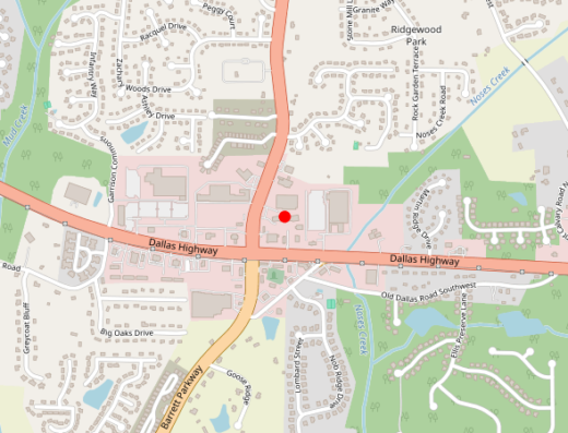 Map of peptide clinic location