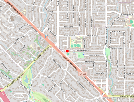 Map showing location of Bay Area Ketamine Center in Los Altos, CA