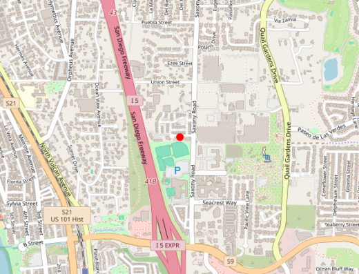 Map showing location of BOLD Health in Encinitas, CA