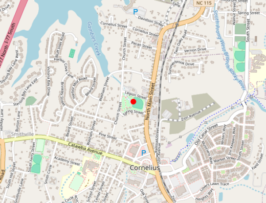 Carolinas Center Cornelius NC Map