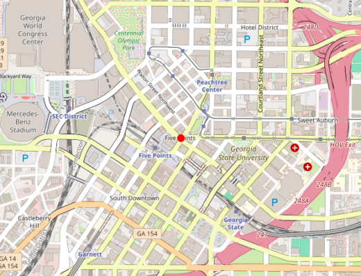 Map of peptide clinic location