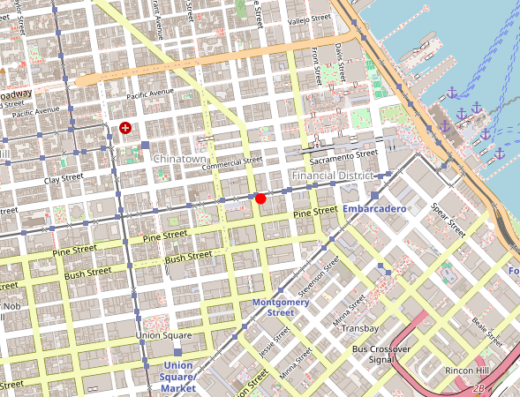 Map showing location of Gameday Men's Health SF in San Francisco, California