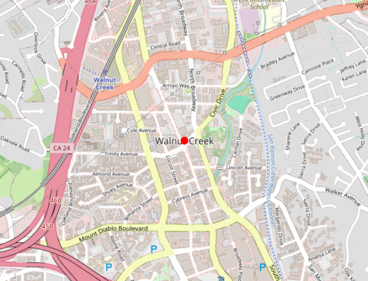 Map of Heal MD in Walnut Creek, California