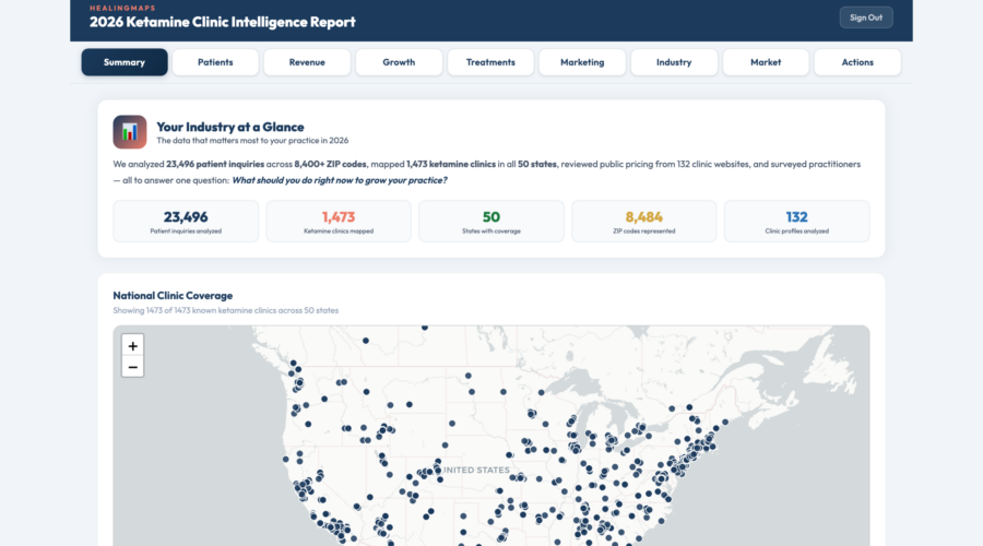 $23,000+ Per Month in Revenue Opportunities Identified in the 2026 Ketamine Clinic Intelligence Report