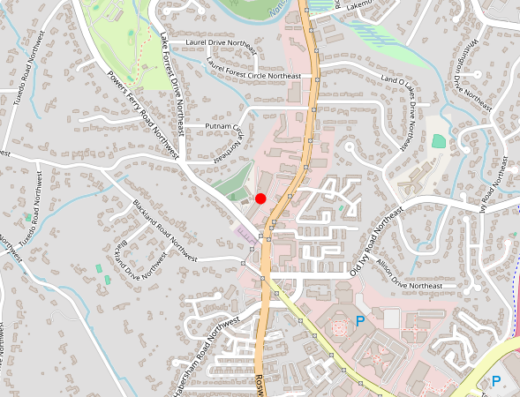 Map of peptide clinic location