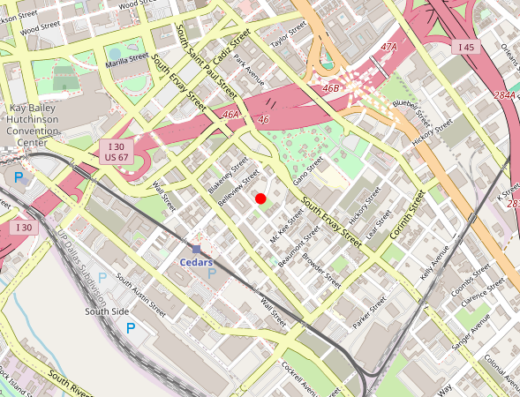 Map showing location of Highground Ketamine Treatment in Dallas, TX