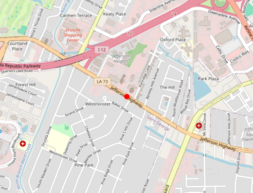 la_rejuvime Baton Rouge LA Map