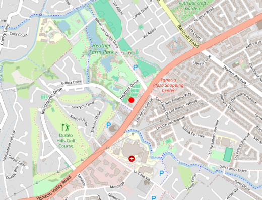 Map of Medical Institute of Healthy Aging in Walnut Creek, California