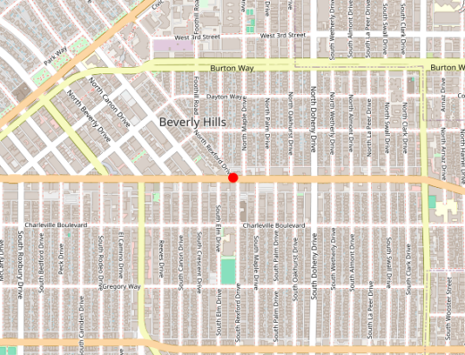 Map showing location of My Concierge MD in Beverly Hills, California