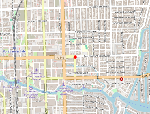Map of Natura Dermatology in Fort Lauderdale, Florida