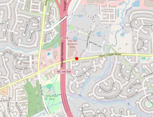 NC Institute of Advanced NeuroHealth Apex NC Map