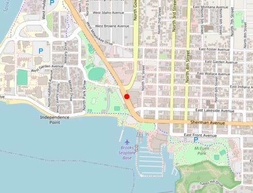 Map showing location of North Idaho Ketamine & TMS in Coeur d'Alene, ID