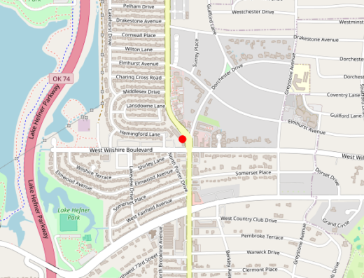 ok_alpha Oklahoma City OK Map