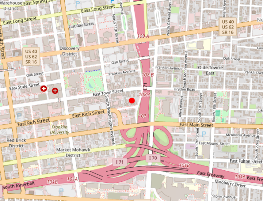 Optimum Wellness & TMS Columbus OH Map