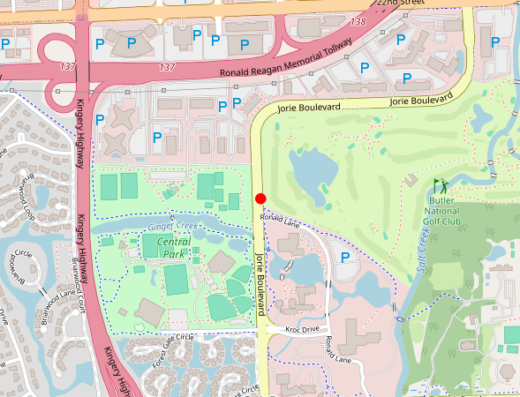 Map showing location of Relief Mental Health (Oak Brook) in Oak Brook, IL