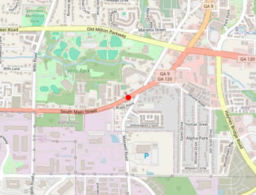 Map of peptide clinic location