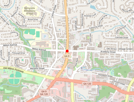 Map of peptide clinic location