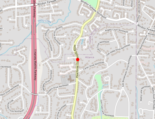 Map of peptide clinic location
