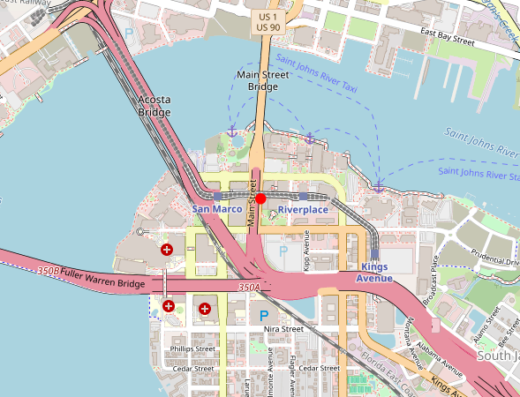 The Practice — Jacksonville, Florida Map