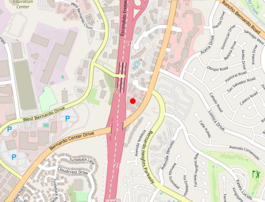 Map showing location of Velara Wellness in San Diego, CA