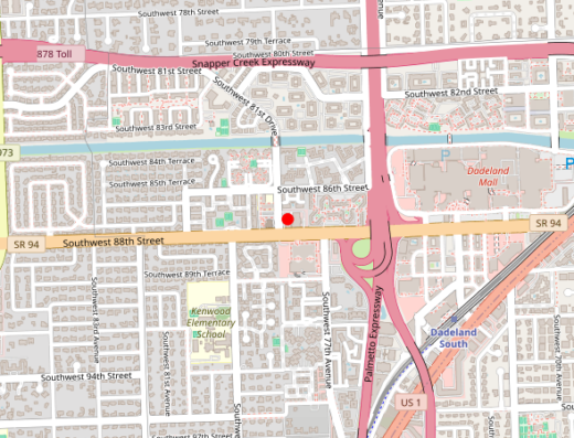 Map showing location of Vida Hormone Therapy & Integrative Health in Miami, Florida