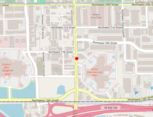 Map of Vizage Aesthetic Center in Doral, Florida