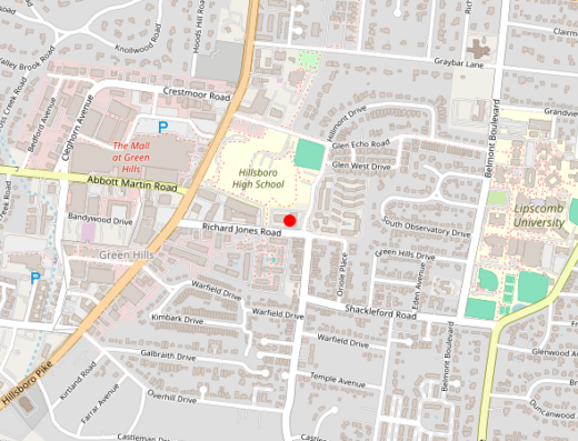 Waybridge Clinics Nashville TN Map