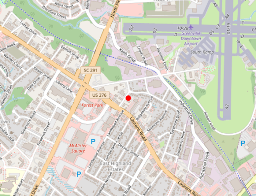 The Danita Clinic Greenville South Carolina Map