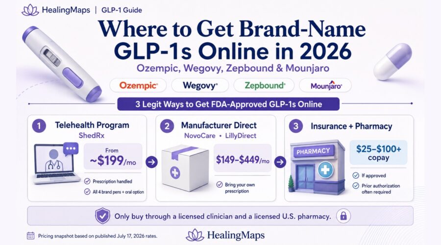Where to Get Brand-Name GLP-1s Online in 2026: Ozempic, Wegovy, Zepbound & Mounjaro