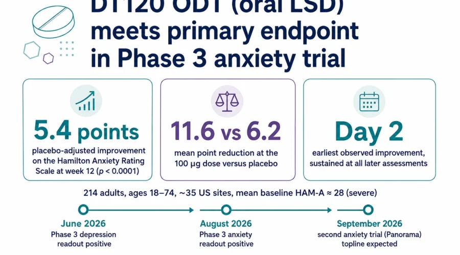 An Oral LSD Tablet Has Now Cleared Phase 3 Twice This Year. Here Is What Comes Next